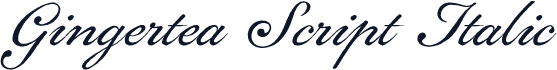 Gingertea Script Italic