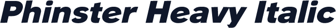 Phinster Heavy Italic