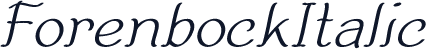 ForenbockItalic