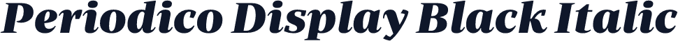 Periodico Display Black Italic