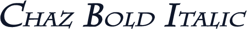 Chaz Bold Italic