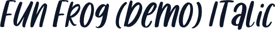 Fun Frog (Demo) Italic