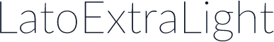 LatoExtraLight