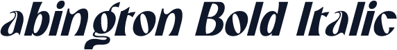 abington Bold Italic