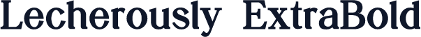 Lecherously ExtraBold