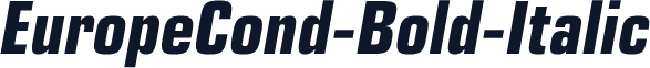 EuropeCond-Bold-Italic