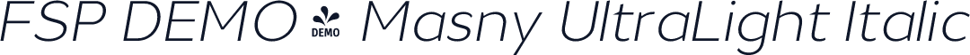 FSP DEMO - Masny UltraLight Italic