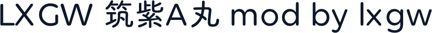 LXGW 筑紫A丸 mod by lxgw