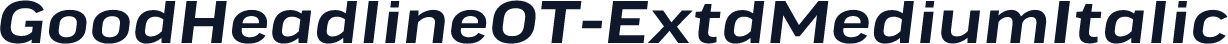 GoodHeadlineOT-ExtdMediumItalic