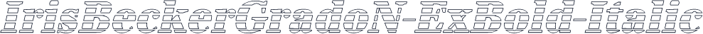 IrisBeckerGradoN-ExBold-Italic