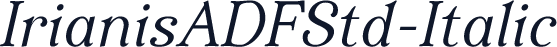 IrianisADFStd-Italic