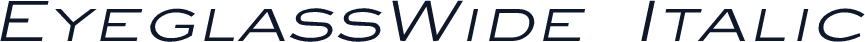 EyeglassWide Italic