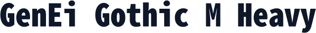 GenEi Gothic M Heavy