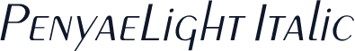 PenyaeLight Italic