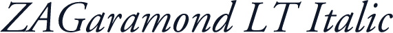 ZAGaramond LT Italic