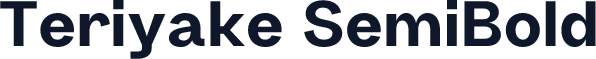 Teriyake SemiBold