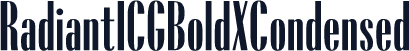 RadiantICGBoldXCondensed