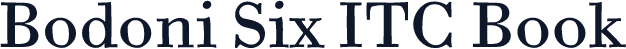 Bodoni Six ITC Book