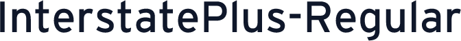 InterstatePlus-Regular