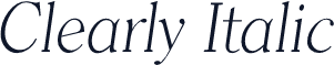 Clearly Italic