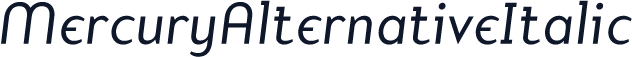 MercuryAlternativeItalic