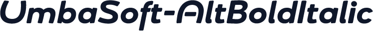 UmbaSoft-AltBoldItalic