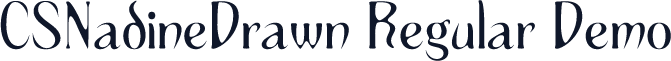 CSNadineDrawn-Regular Demo
