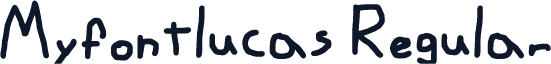Myfontlucas Regular