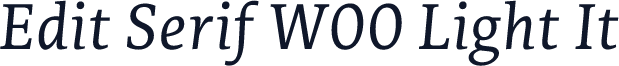 Edit Serif W00 Light It