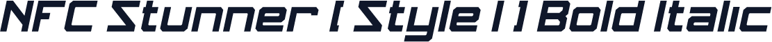 NFC Stunner [ Style 1 ] Bold Italic