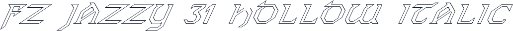 FZ JAZZY 31 HOLLOW ITALIC