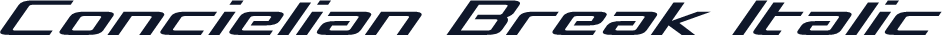 Concielian Break Italic