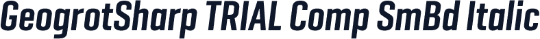 GeogrotSharp TRIAL Comp SmBd Italic
