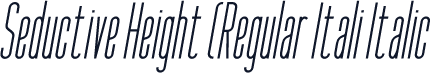 Seductive Height (Regular Itali Italic