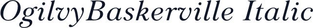 OgilvyBaskerville Italic
