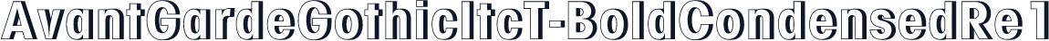 AvantGardeGothicItcT-BoldCondensedRe1