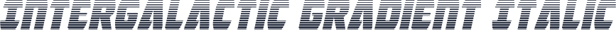 Intergalactic Gradient Italic