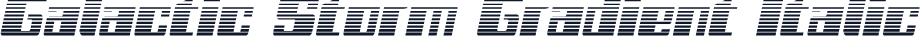 Galactic Storm Gradient Italic