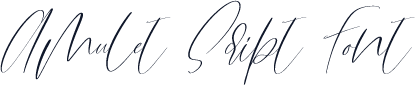 Amulet Script Font