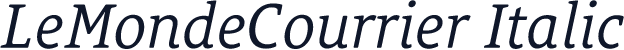 LeMondeCourrier Italic