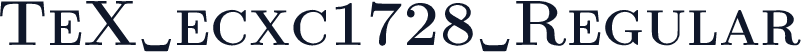 TeX ecxc1728 Regular