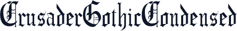 CrusaderGothicCondensed
