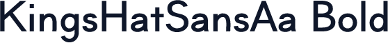 KingsHatSansAa Bold