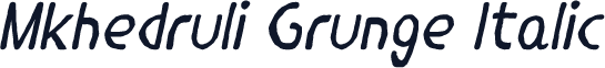 Mkhedruli Grunge Italic