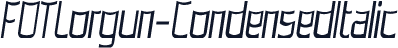 FOTLorgun-CondensedItalic