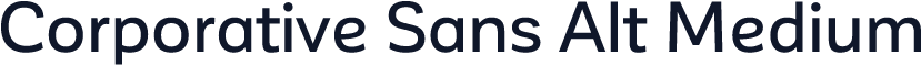 Corporative Sans Alt Medium