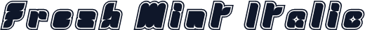 Fresh Mint Italic