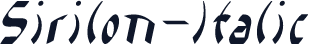 Sirilon-Italic