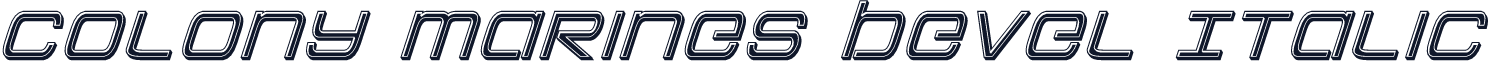 Colony Marines Bevel Italic