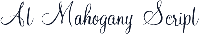 At Mahogany Script